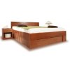 Manželská postel - dvojlůžko s úložným prostorem VAREZZA 6B 160x200, 180x200, masiv buk