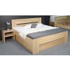 Zvýšená postel s úložným prostorem Matěj, 160x200, 180x200, masiv buk