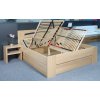 Zvýšená postel s úložným prostorem Riči, 160x200, 180x200, masiv buk
