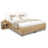 Čalouněná postel dvoulůžko La Finesa, s úložným prostorem