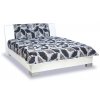 Zvýšená čalouněná postel s úložným prostorem Leontýna
