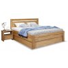 Zvýšená postel s úložným prostorem Klementin, masiv buk