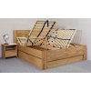 Postel s úložným prostorem Trinity 2, masiv buk