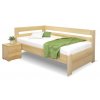 Zvýšená postel Valentin-Levá, 120x200 cm, masiv buk (Moření BW - buk přírodní lak)
