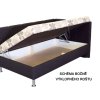 Čalouněná postel s úložným prostorem KLASIK (01-Ložná plocha 90x200 cm, Newdesign Extra matrace Matrace studená pěna, Newdesign extra potahy 72-129)