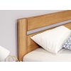 Postel z masivu Academia, 120x200, masiv buk, Pravá (Barevné provedení HappyBed - buk 15.Lak - Eben, Výška rámu 03. 50 cm)