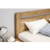 Zvýšená postel z masivu Klementin, 120x200,  masiv buk (Barevné provedení HappyBed - buk 15.Lak - Eben, Výška rámu 03. 50 cm)