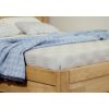 Zvýšená postel z masivu Klementin, 120x200,  masiv buk (Barevné provedení HappyBed - buk 15.Lak - Eben, Výška rámu 03. 50 cm)