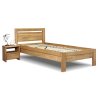 Zvýšená postel z masivu Klementin, 120x200,  masiv buk (Barevné provedení HappyBed - buk 15.Lak - Eben, Výška rámu 03. 50 cm)
