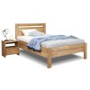 Zvýšená postel z masivu Klementin, 140x200, masiv buk (Barevné provedení HappyBed - buk 15.Lak - Eben, Výška rámu 03. 50 cm)