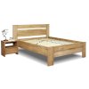 Zvýšená postel z masivu Orfeus, 140x200, masiv buk (Barevné provedení HappyBed - buk 15.Lak - Eben, Výška rámu 03. 50 cm)