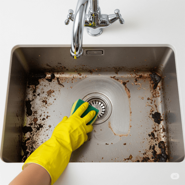 Vodný kameň, mastnota, baktérie. Ako vyčistiť drez?