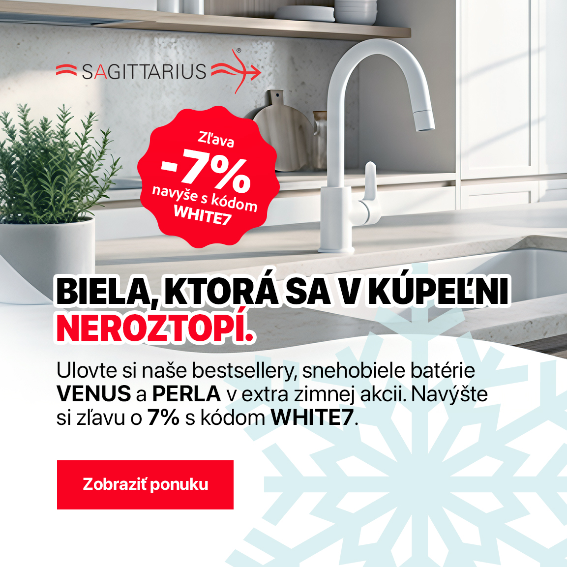 Biele batérie VENUS a PERLA akcia