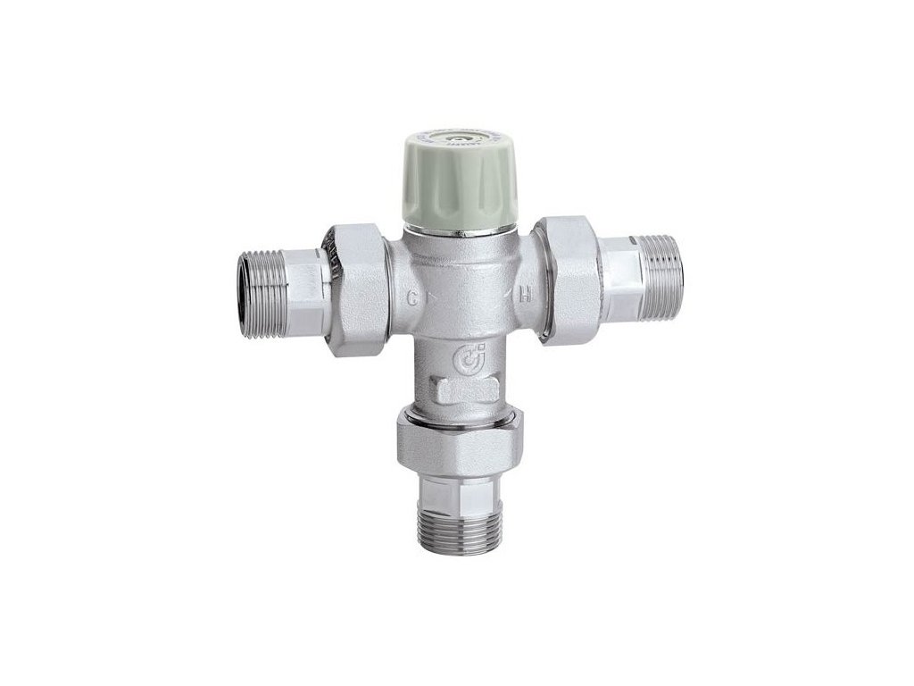 Termostatický zmiešavací ventil 3/4", 30-50°C, spätná klapka a filter