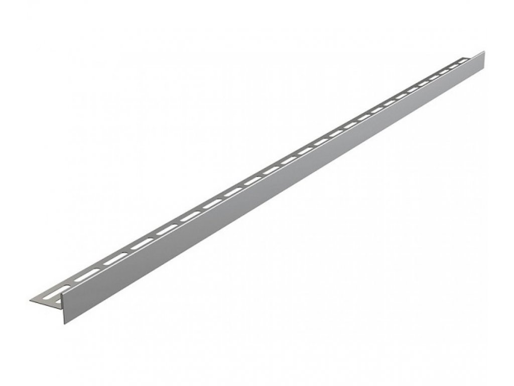 Lišta pre spádovanú podlahu obojstranná, výška lemu 12mm - 1200mm