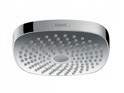 Sprchová hlavica CROMA SELECT E 2-polohová, priemer 180mm, biela-chróm
