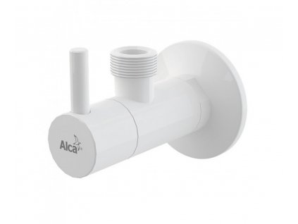 Rohový ventil s filtrom 1/2"×1/2", biely