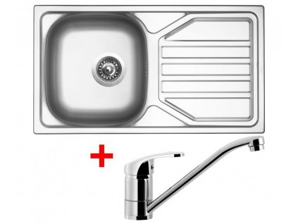 Nerezový drez Sinks OKIO 780 V + drezová batéria PRONTO chróm