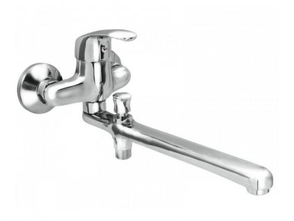 Vaňová batéria do bytového jadra ZORA, prepínač, rozstup 100mm, chróm