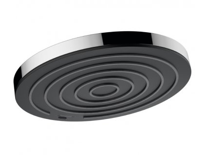 Sprchová hlavica PULSIFY S, priemer 260mm, chróm-čierna
