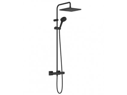 Sprchový systém Showerpipe 240 s termostatom, VERNIS SHAPE, čierna
