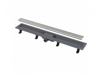 Sprchový žľab SIMPLE, s okrajom pre perforovaný rošt - dĺžka 650mm