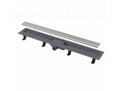 Sprchový žľab SIMPLE, s okrajom pre perforovaný rošt - dĺžka 850mm