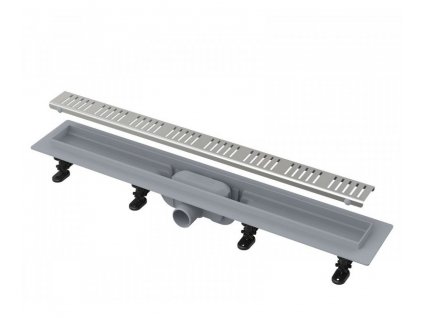 Sprchový žľab SIMPLE s okrajom pre perforovaný rošt, dĺžka 650mm