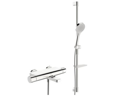 Sprchový set HANSAOPTIMA s termostatickou vaňovou batériou, ThermoCool