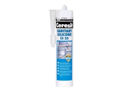 Ceresit Sanitárny silikón CS 25 biely, 280 ml