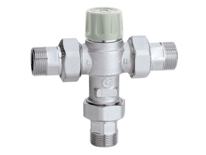 Termostatický zmiešavací ventil 3/4", 30-50°C, spätná klapka a filter