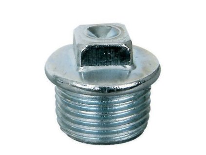 Zátka poniklovaná 3/4" s výstupkom štvorhran