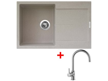 Granitový drez Sinks ULTIMA 790 Avena + drezová batéria VITALIA