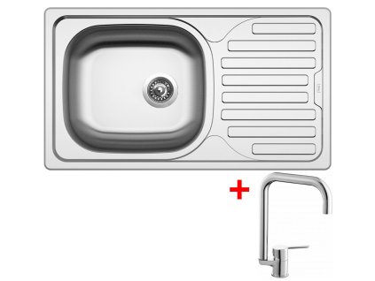 Nerezový drez Sinks CLASSIC 760 + drezová batéria CORNIA chróm