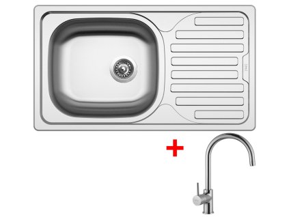 Nerezový drez Sinks CLASSIC 760 + drezová batéria VITALIA