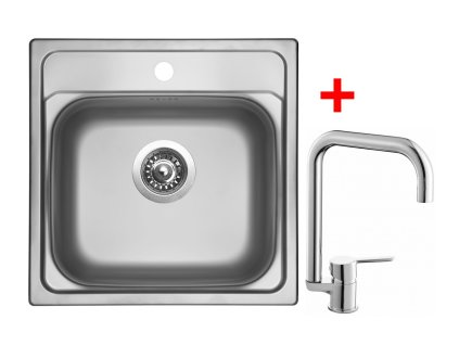 Nerezový drez Sinks MANAUS 480 + drezová batéria CORNIA