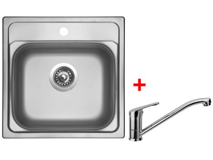 Nerezový drez Sinks MANAUS 480 + drezová batéria PRONTO