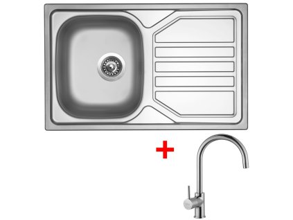 Nerezový drez Sinks OKIO 800 + drezová batéria VITALIA