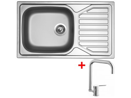 Nerezový drez Sinks OKIO 860 XXL + drezová batéria CORNIA