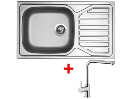 Nerezový drez Sinks OKIO 860 XXL + drezová batéria ELKA