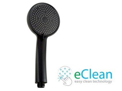 Ručná sprcha 5 polohová, čierna mat, ESARO s eclean technology