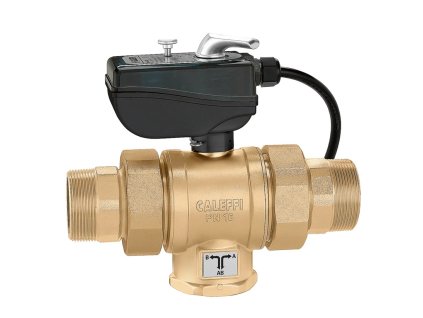 Trojcestný guľový ventil so servopohonom a mikrospínačom, 1 1/2"