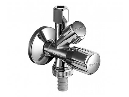 Rohový ventil SCHELL COMFORT so spätnou klapkou 1/2" x 3/8" x 3/4"