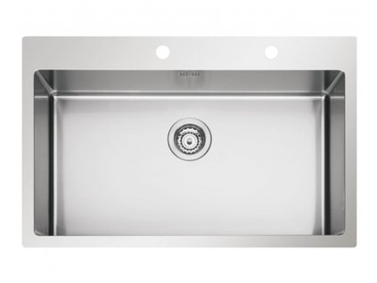 Nerezový drez Sinks BOXER 790 RO, kefovaný povrch - hrúbka 1,2mm