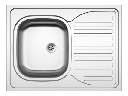 Nerezový drez Sinks CLP-D 800 M, matný povrch - hrúbka 0,5mm