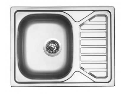 Nerezový drez Sinks OKIO 650 V, matný povrch - hrúbka 0,6mm