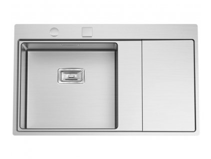 Nerezový drez Sinks XERON 860 ľavý, kefovaný povrch - hrúbka 1,2mm