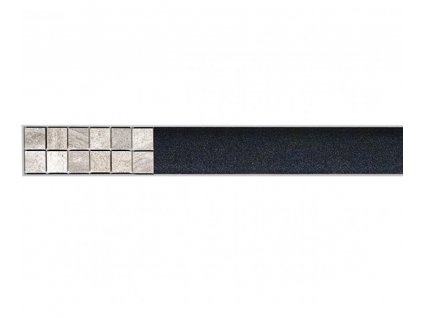 Rošt pre nalepenie dlažby pre sprchový žľab FLOOR nerez - dĺžka 850mm
