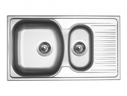 Nerezový drez Sinks TWIN 780.1 V, matný povrch - hrúbka 0,6mm