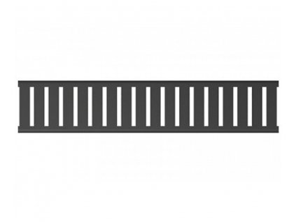 Rošt pre sprchový žľab Alcadrain PURE BLACK - čierny - dĺžka 550mm